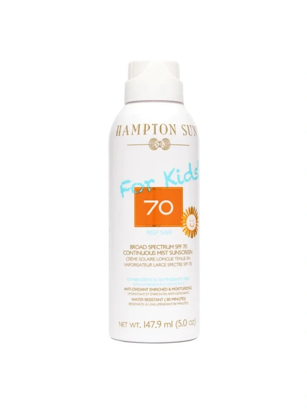 For Kids SPF 70 Broad Spectrum Continuous Mist Sunscreen - White